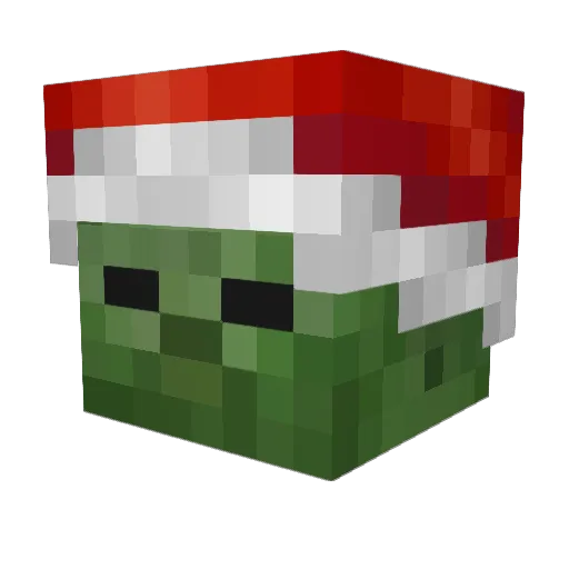 Hamiltonians Minecraft avatar head, 3D render
