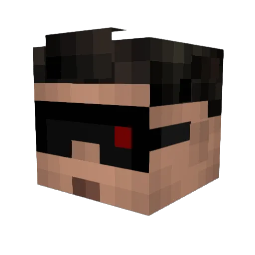 HamishAndMax Minecraft avatar head, 3D render