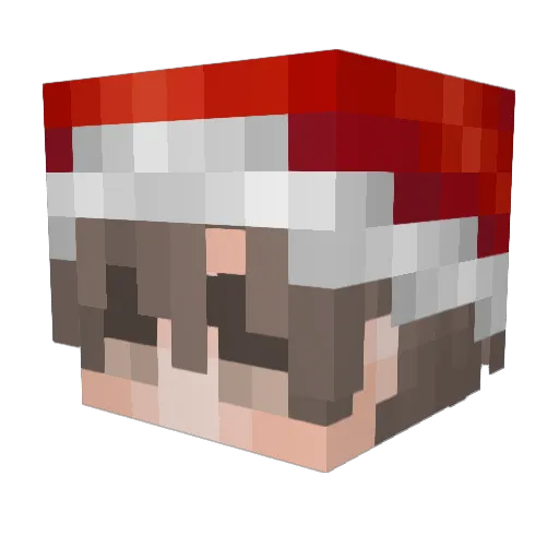 HamishFPS Minecraft avatar head, 3D render
