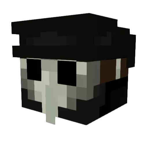 Hamjee Minecraft avatar head, 3D render