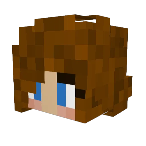 Hamjoint Minecraft avatar head, 3D render