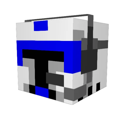 Hamjones Minecraft avatar head, 3D render
