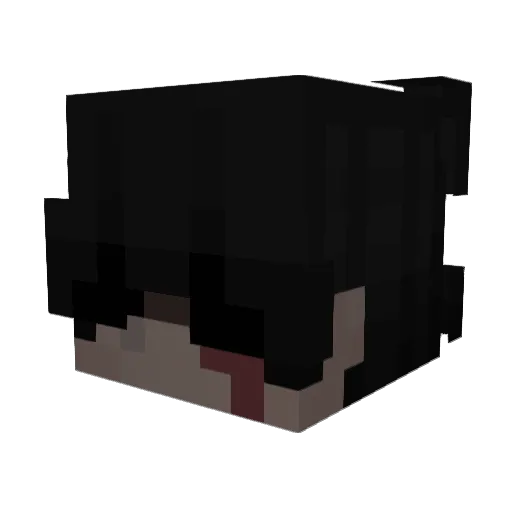 Hamlaa Minecraft avatar head, 3D render
