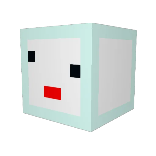Hamlet1004 Minecraft avatar head, 3D render