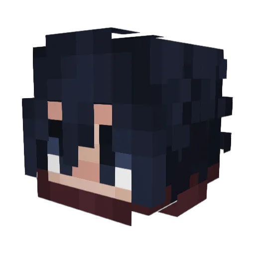 Hamletimkafig Minecraft avatar head, 3D render