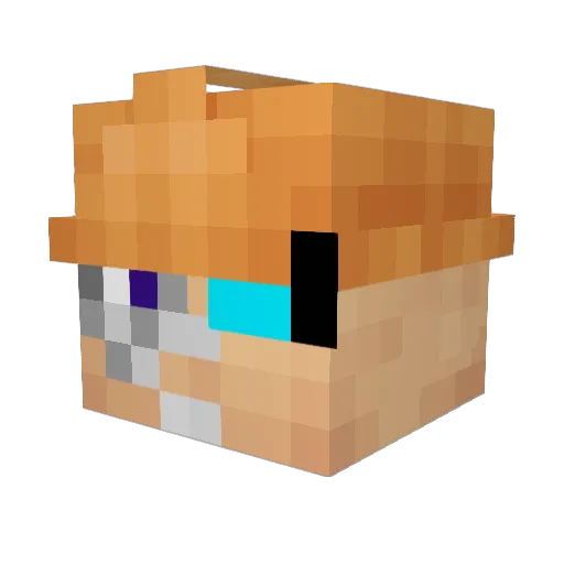 HammaJamma782 Minecraft avatar head, 3D render