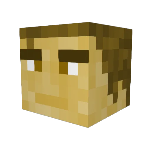 Hamman59 Minecraft avatar head, 3D render