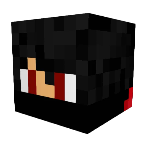 Hammer1536 Minecraft avatar head, 3D render