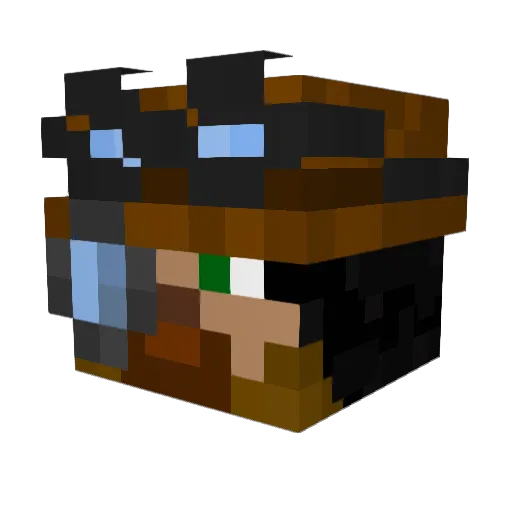 Hammer2804 Minecraft avatar head, 3D render