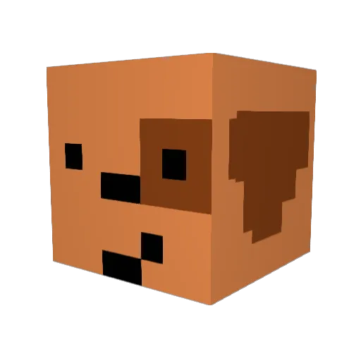 Hammer65 Minecraft avatar head, 3D render