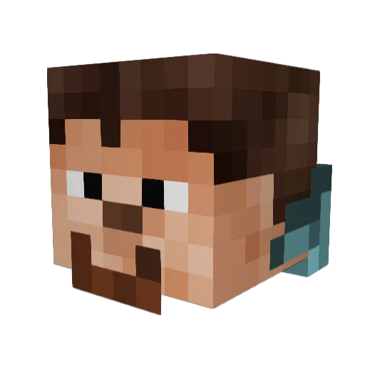 HammerOP1 Minecraft avatar head, 3D render