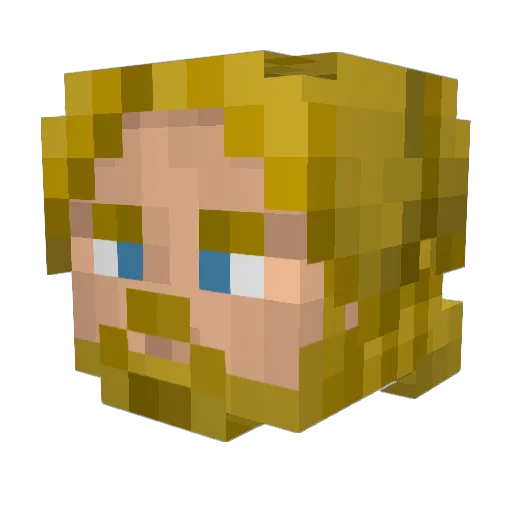 Hammer_Inc Minecraft avatar head, 3D render