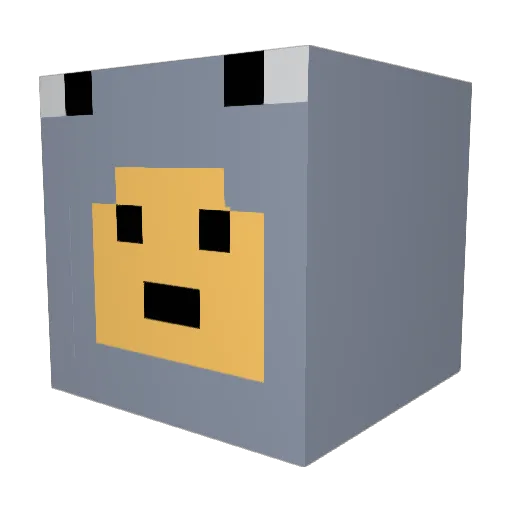 Hammerhead_Boy Minecraft avatar head, 3D render