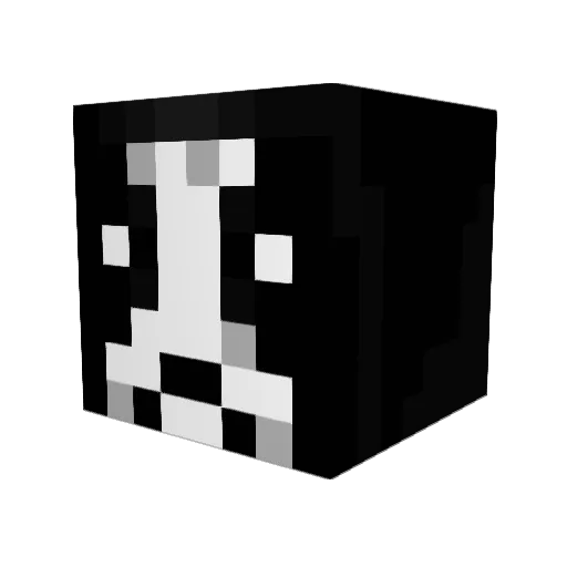 Hammerheart Minecraft avatar head, 3D render