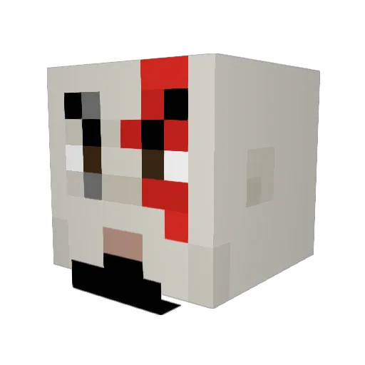 Hammermann1 Minecraft avatar head, 3D render