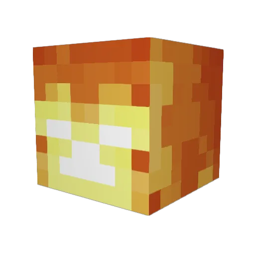 Hammers9 Minecraft avatar head, 3D render