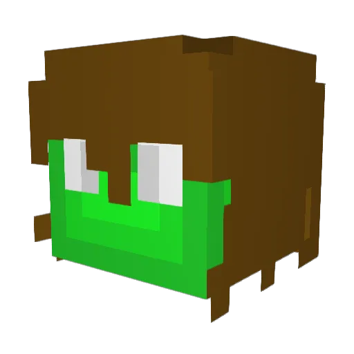 Hammersarus Minecraft avatar head, 3D render