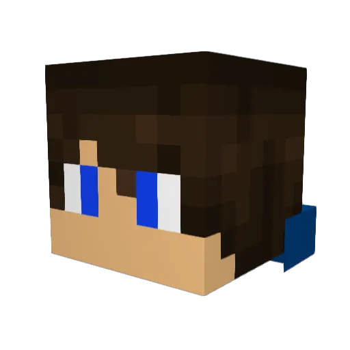 Hammicus Minecraft avatar head, 3D render