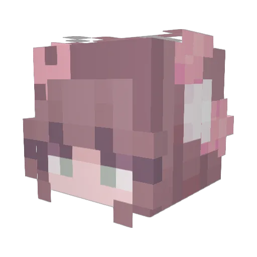 HammieH Minecraft avatar head, 3D render