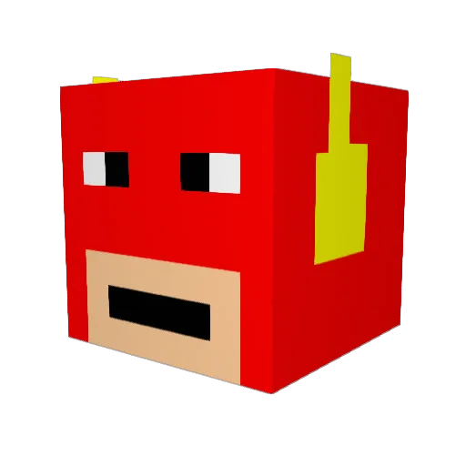 Hammster6000 Minecraft avatar head, 3D render