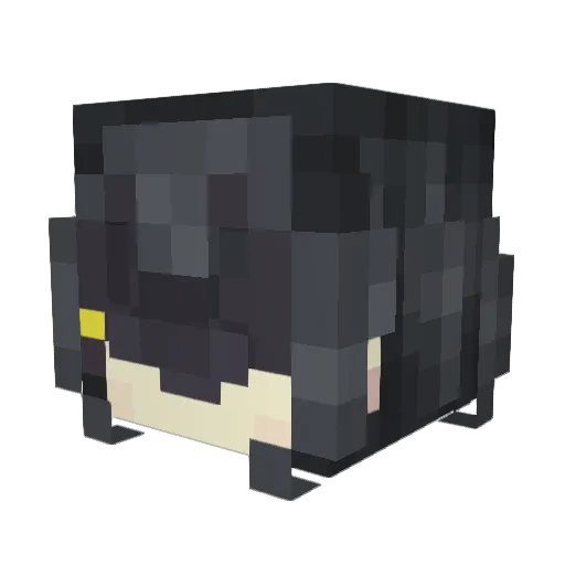 Hamoan Minecraft avatar head, 3D render