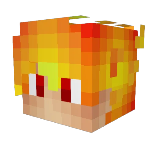 Hamooddyy_ Minecraft avatar head, 3D render