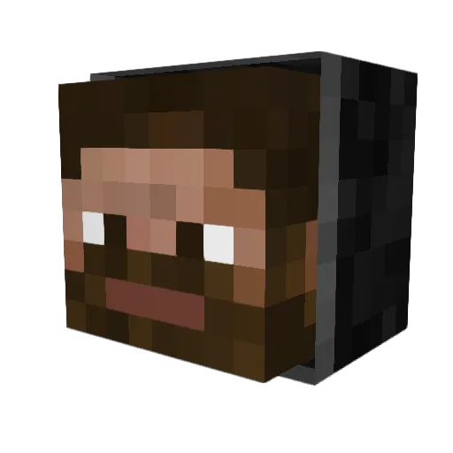 Hamotheslamo Minecraft avatar head, 3D render