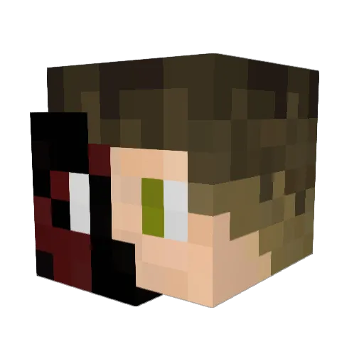 Hamou_77 Minecraft avatar head, 3D render