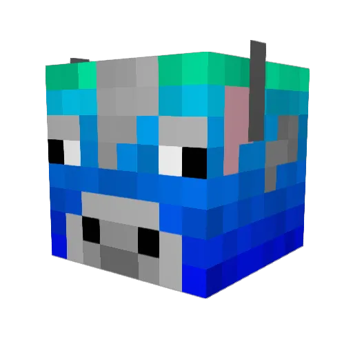 HampanLampan Minecraft avatar head, 3D render