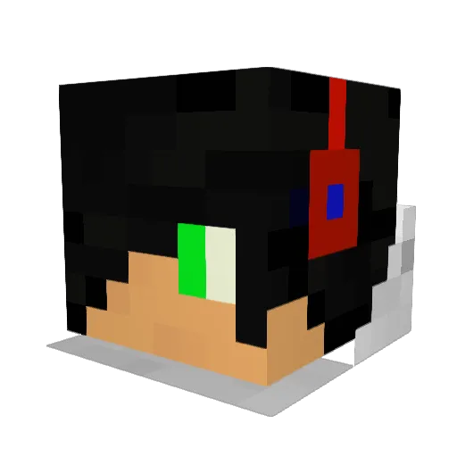 Hampe_00 Minecraft avatar head, 3D render