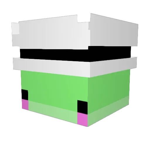 Hampis8989 Minecraft avatar head, 3D render