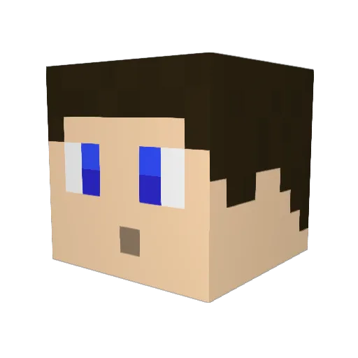 Hampster_Consept Minecraft avatar head, 3D render