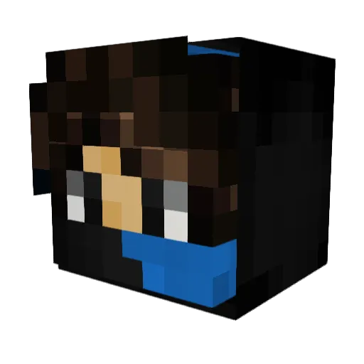 HampusB1 Minecraft avatar head, 3D render