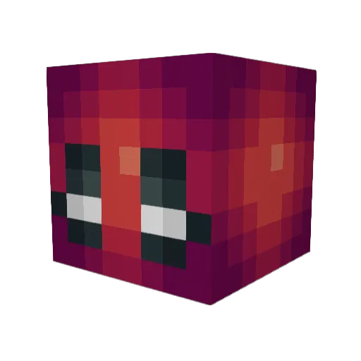 Hampyyy Minecraft avatar head, 3D render