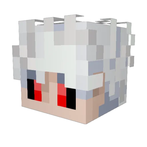 HamsD77 Minecraft avatar head, 3D render