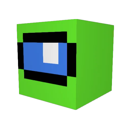 HamsterCrabs Minecraft avatar head, 3D render