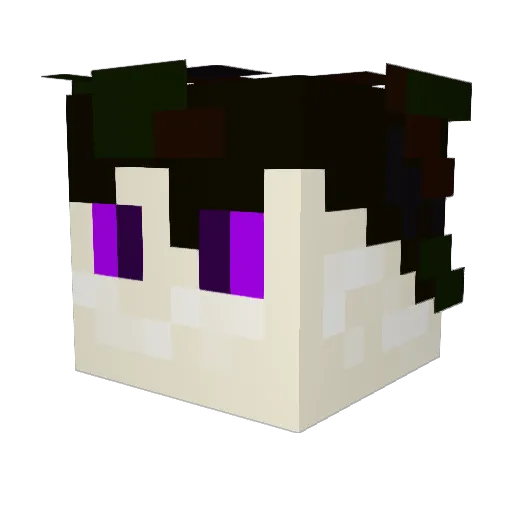 HamsterCubed Minecraft avatar head, 3D render