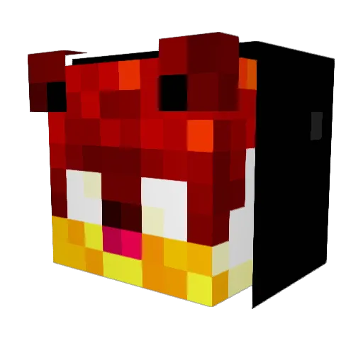 HamsterGetBanned Minecraft avatar head, 3D render