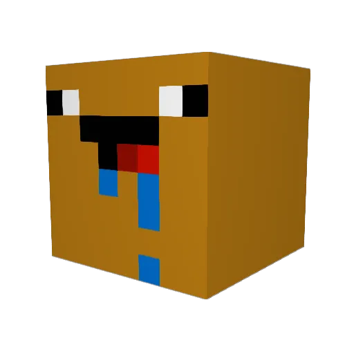 HamsterRampage Minecraft avatar head, 3D render