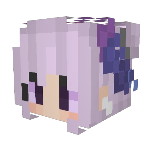 HamsterZviz Minecraft avatar head, 3D render