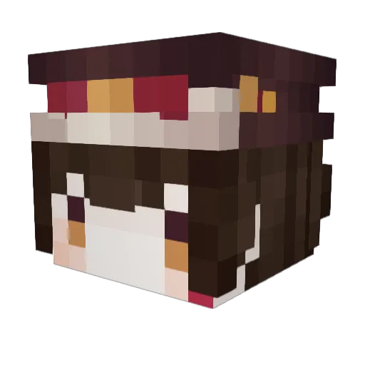 Hamster_Fat Minecraft avatar head, 3D render