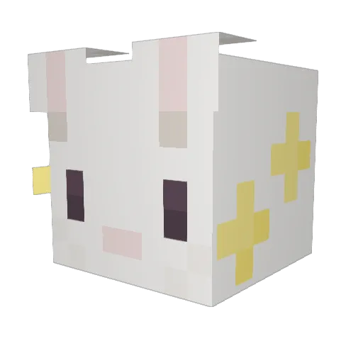 Hamster_love Minecraft avatar head, 3D render