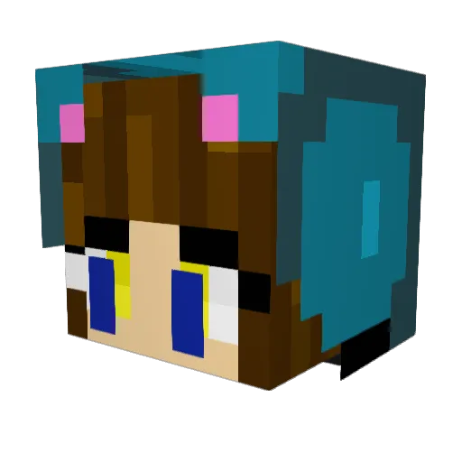 Hamsterfreak23 Minecraft avatar head, 3D render