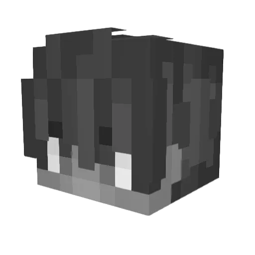 Hamsu123 Minecraft avatar head, 3D render