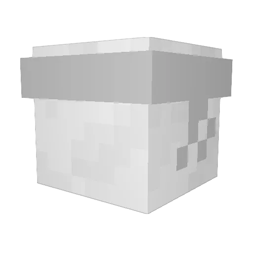 Hamsupp Minecraft avatar head, 3D render