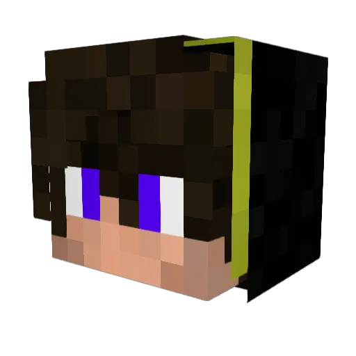 HamtaroP028 Minecraft avatar head, 3D render