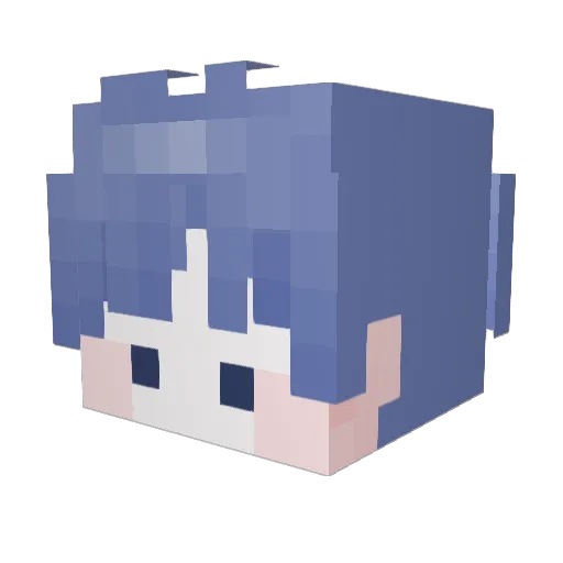 HamuGGaGGa0830 Minecraft avatar head, 3D render
