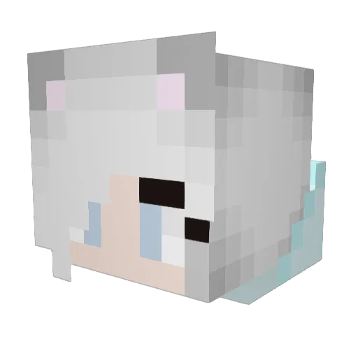 Hamutaro10 Minecraft avatar head, 3D render