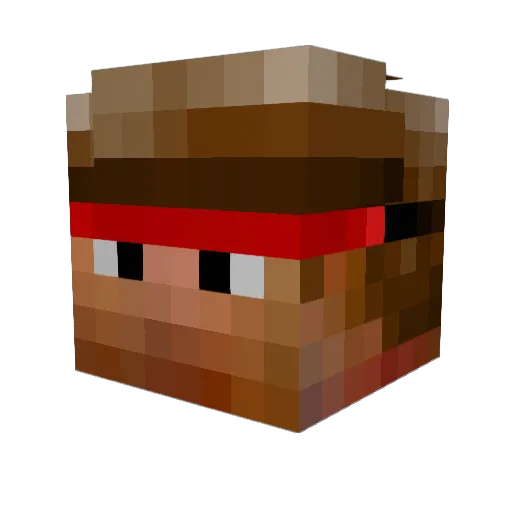 Hamza1202 Minecraft avatar head, 3D render