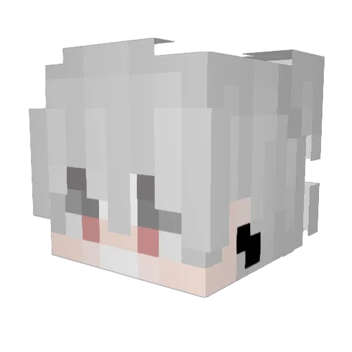 HamzaKY Minecraft avatar head, 3D render